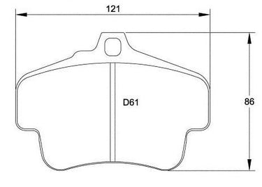 Race Technologies RE10 Brake Pad - 2282.17.RE10 - Competition Motorsport